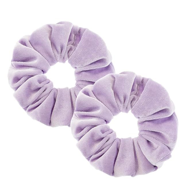 2 Pcs Large Size Light Purple Scrunchies for Women Hair Elastic Bands | Amazon (US)