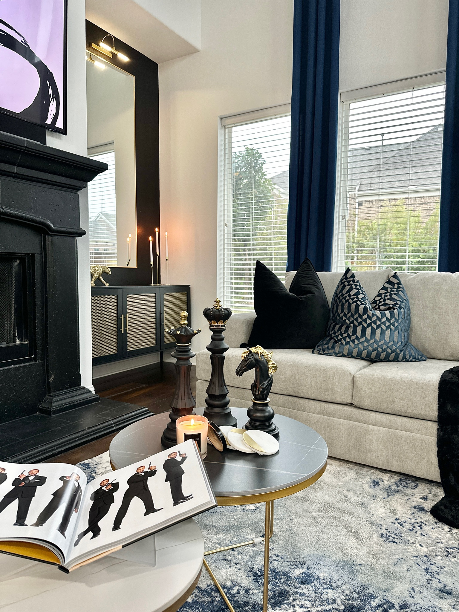 Elara Performance Blue/Gray Rug curated on LTK