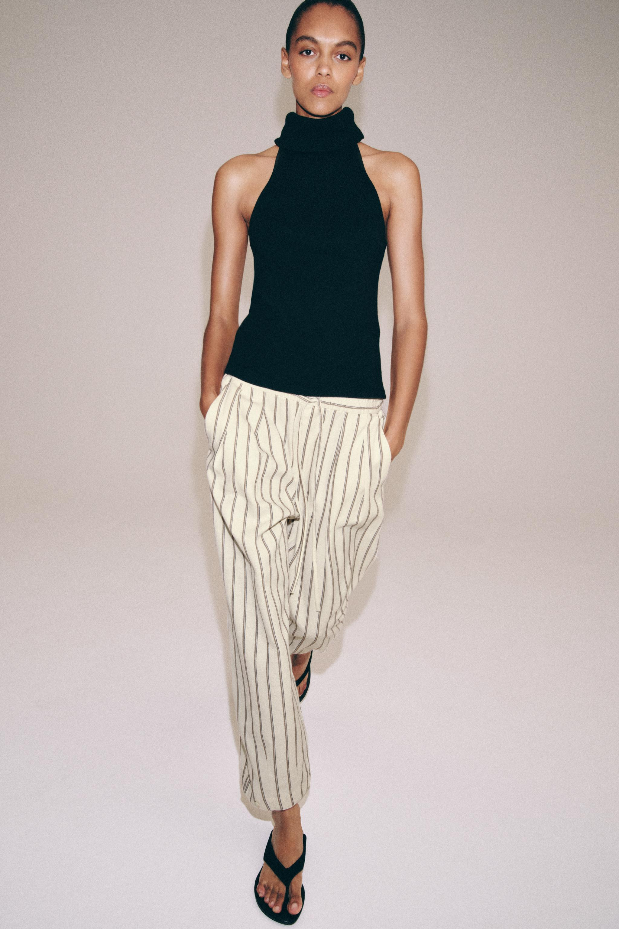 ZW COLLECTION STRIPED PAJAMA PANTS | Zara US