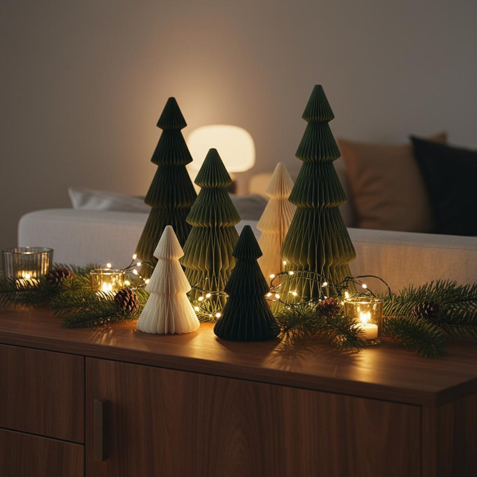 Paper Christmas tree, sustainable Christmas tree, paper Christmas tree, table decoration, pendant... | Etsy (US)