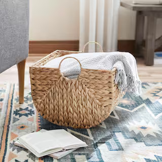 Home Decorators Collection Woven Seagrass Storage Basket JY4141HDB - The Home Depot | The Home Depot