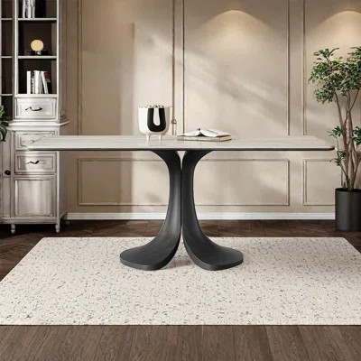 French retro cream style rectangular dining table | Wayfair North America