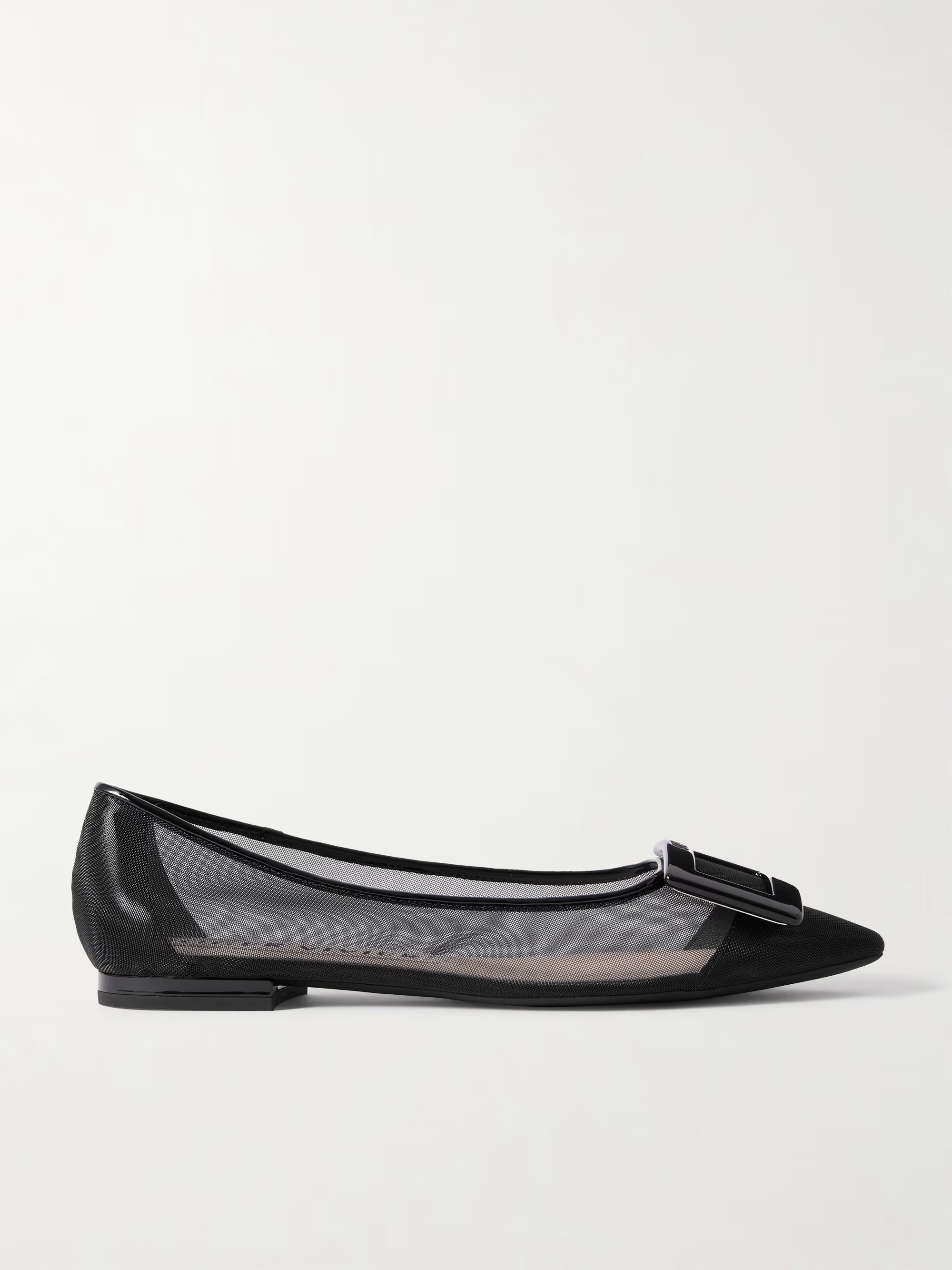 Gommettine buckled mesh ballet flats | NET-A-PORTER (UK & EU)