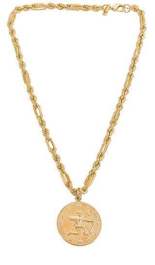 Zodiac Medallion Necklace in Gold | Revolve Clothing (Global)