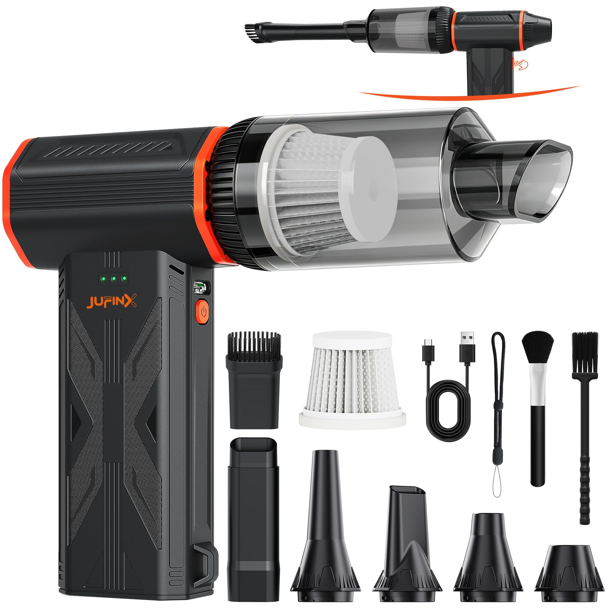 Amazon.com: JUFINX F32MAX Compressed Air Duster-150,000RPM Super Power Electric Air Duster and Va... | Amazon (US)