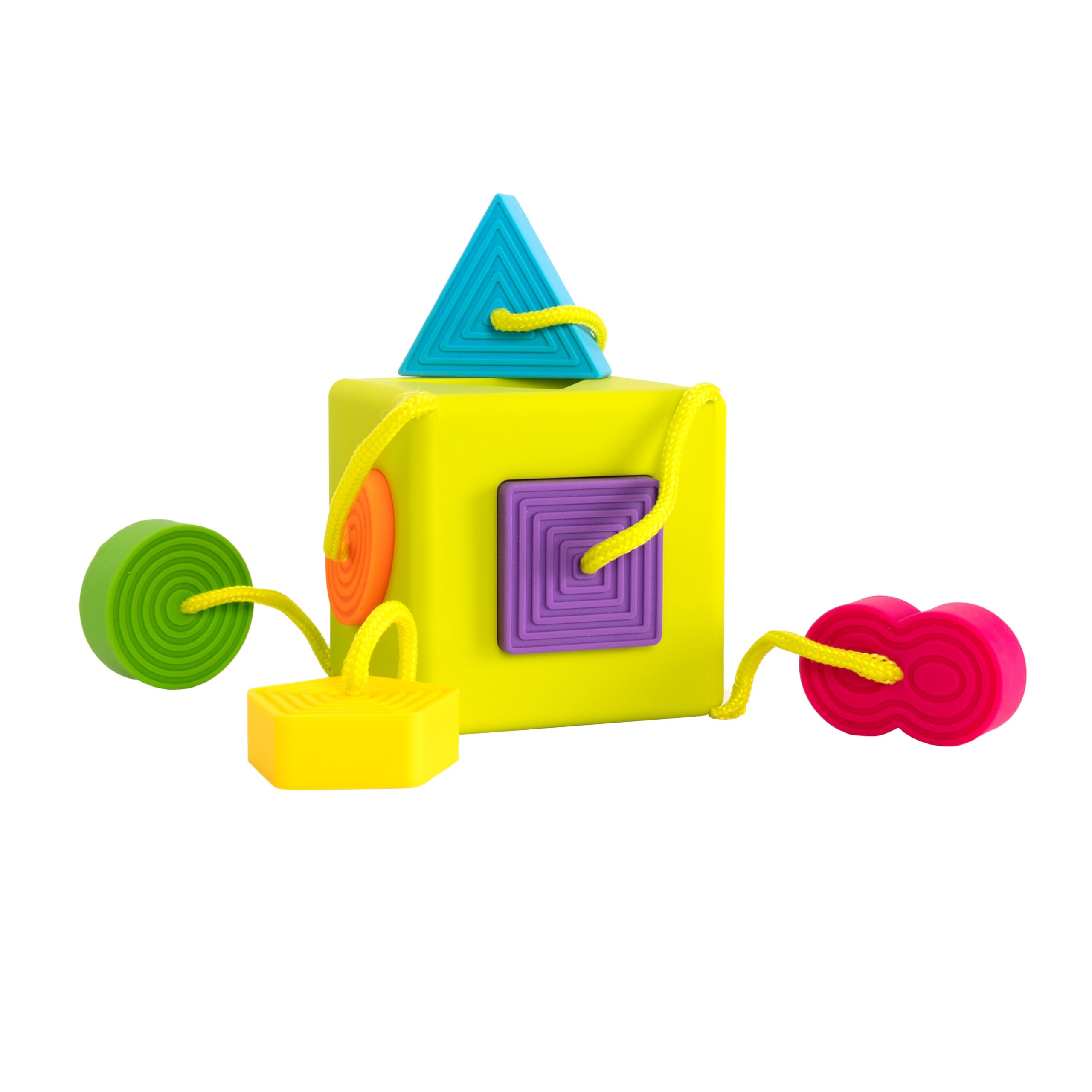 Fat Brain Toys OombeeCube, Toddler and Baby Toys 10 Months and Up, Travel-Friendly Shape Sorter w... | Amazon (US)