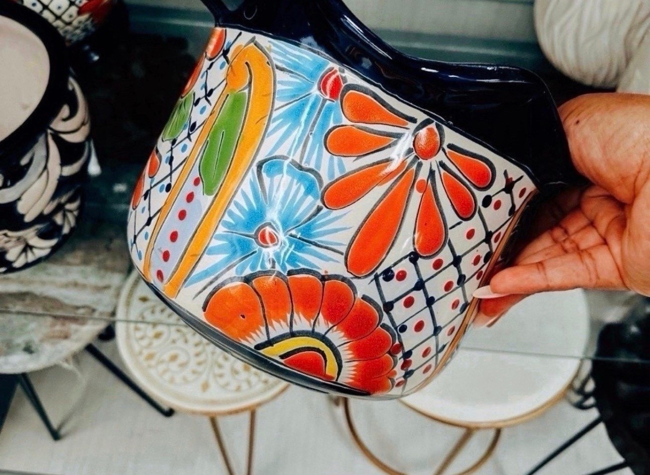 Colorful ceramic pot for flowers! So gorgeous and vibrant!

#LTKHome #LTKSaleAlert