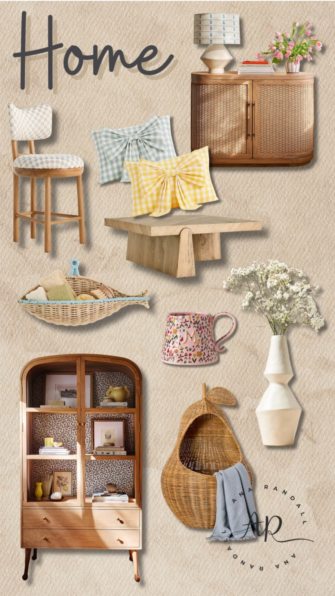 Home finds I’m loving lately 🤍

I always enjoy finding pieces that make a home feel warm, cozy, and welcoming for family and friends. Little details like these can make everyday spaces feel extra special without needing a full redecorating moment.

Pieces in this collage:
• upholstered counter stool
• gingham bow throw pillows
• rattan cabinet
• wood floating shelf
• woven serving basket
• floral patterned mug
• modern ceramic vase
• mid‑century wood display cabinet
• pear shaped wicker wall basket
• table lamp with patterned shade
• wood coffee table

Everything is linked on my LTK 🤍

XOXO,
Ana Randall 💗


#LTKMothersDay #LTKHome #LTKdayinmylife