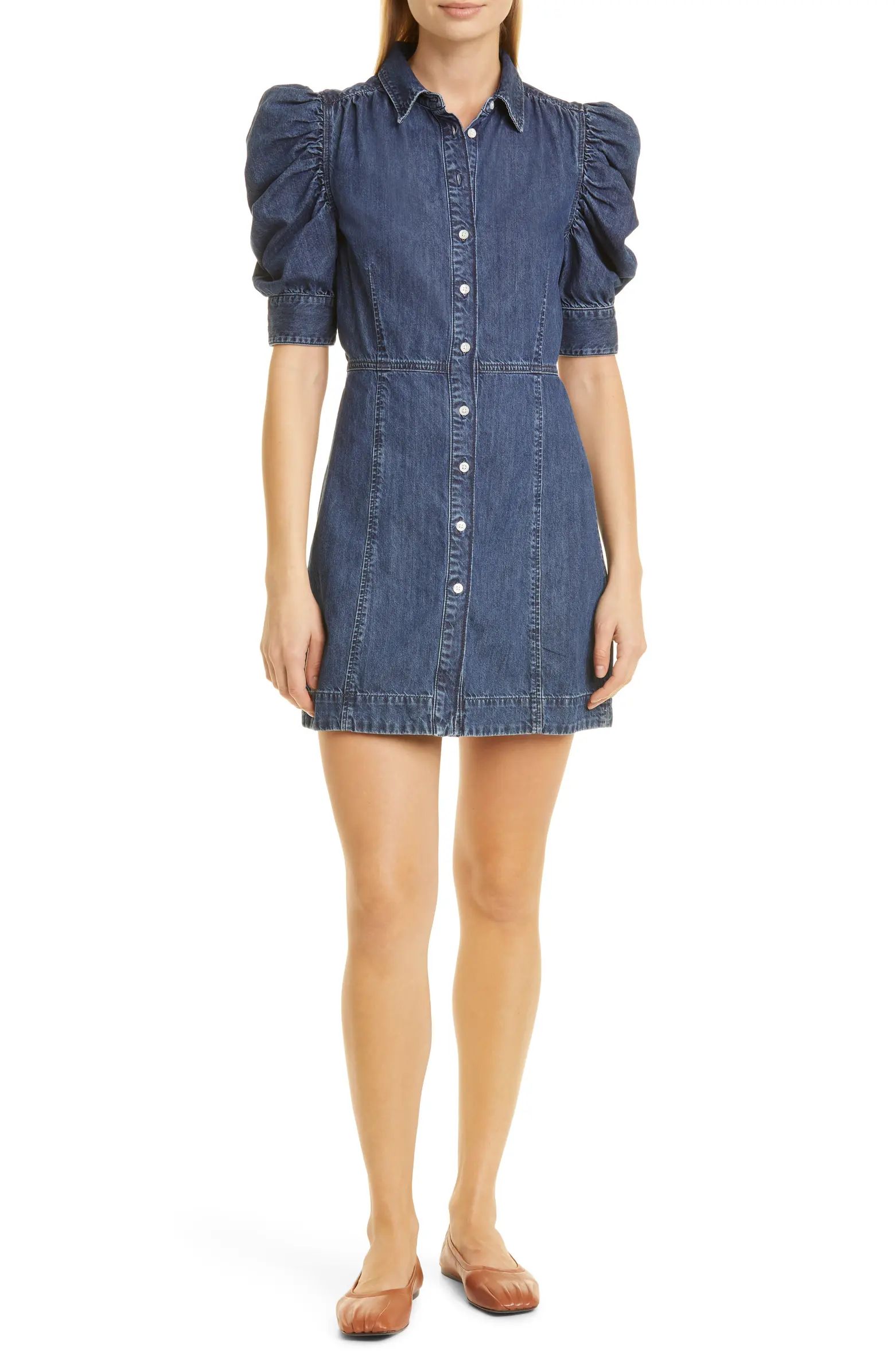 Rating 5out of5stars(1)1Gillian Puff Sleeve Denim MinidressFRAME | Nordstrom