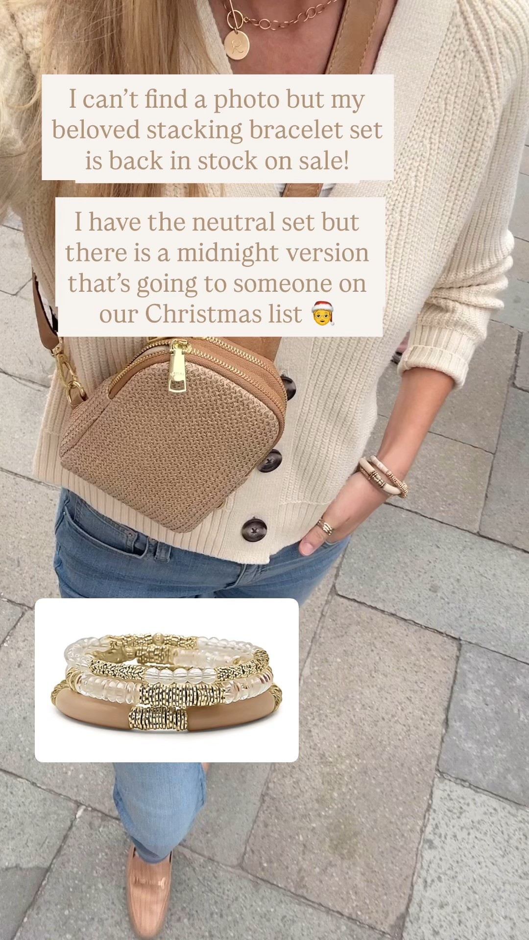 Bracelet stack is restocked and on sale! We grabbed this as a gift for someone on our list too! 

#LTKGiftGuide #LTKmomlife #LTKootd