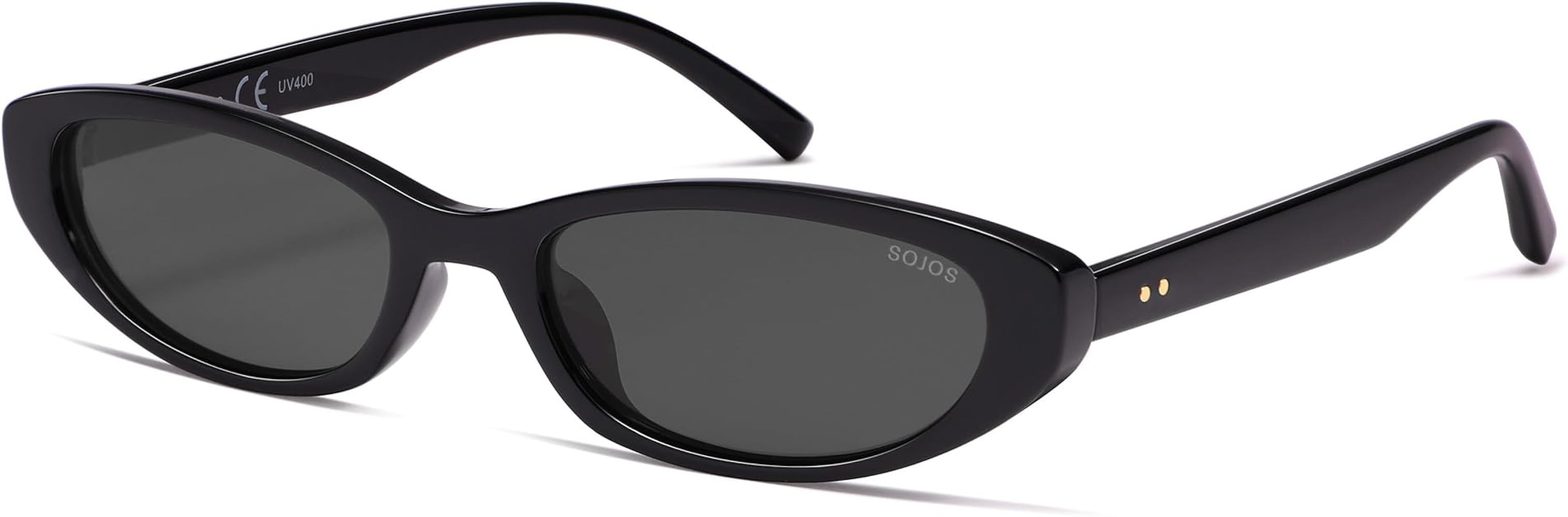 SOJOS Retro Oval Cat Eye Polarized Sunglasses for Women Men, 80s 90s Trendy Small Y2K Rectangle S... | Amazon (US)