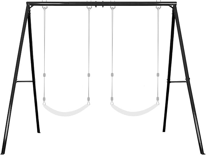 IKARE Extra-Large Swing Stand, Heavy Duty Metal Swing Frame with Ground Stakes for Kids and Adult... | Amazon (US)