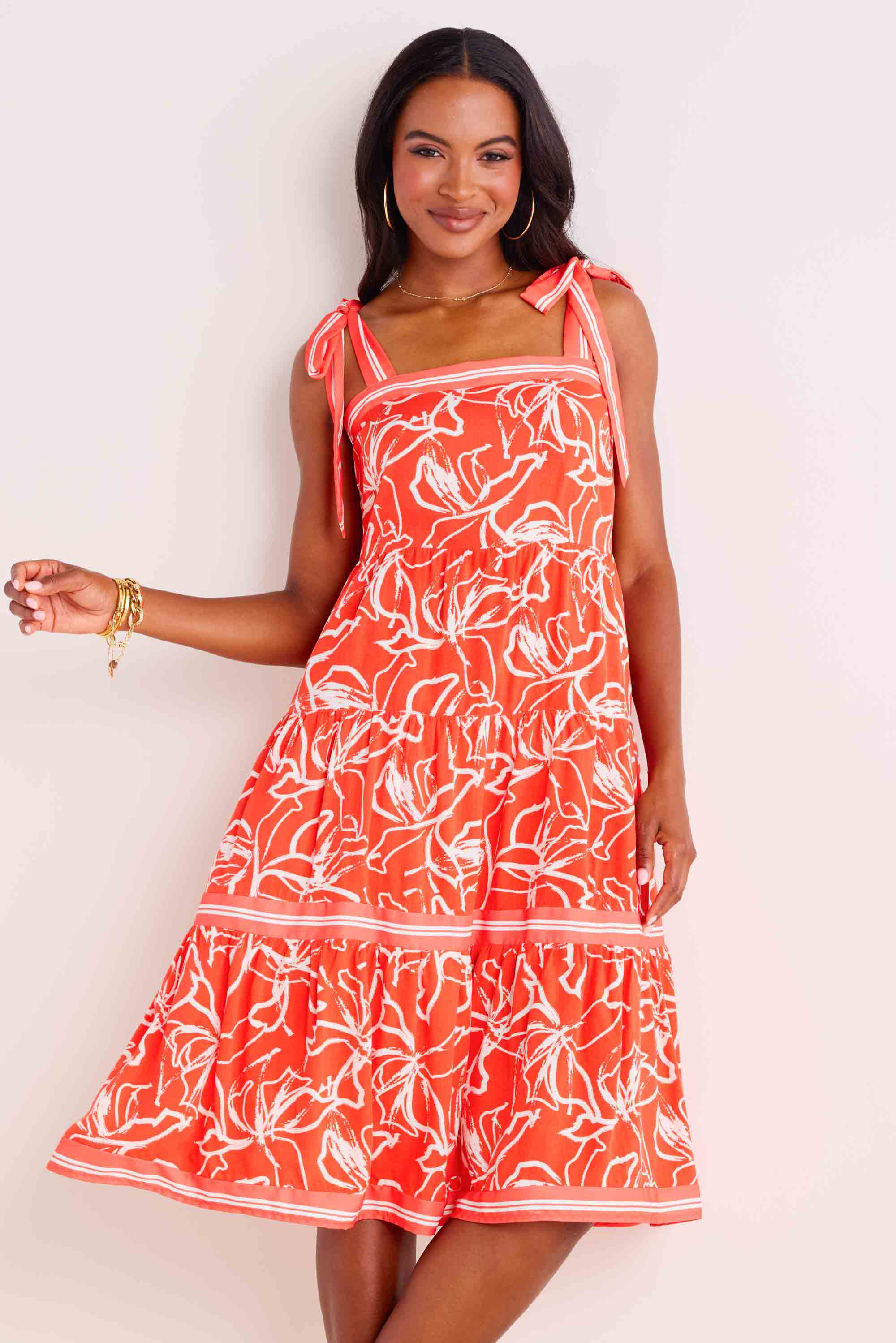 Matilda Dress- Orange | Avara