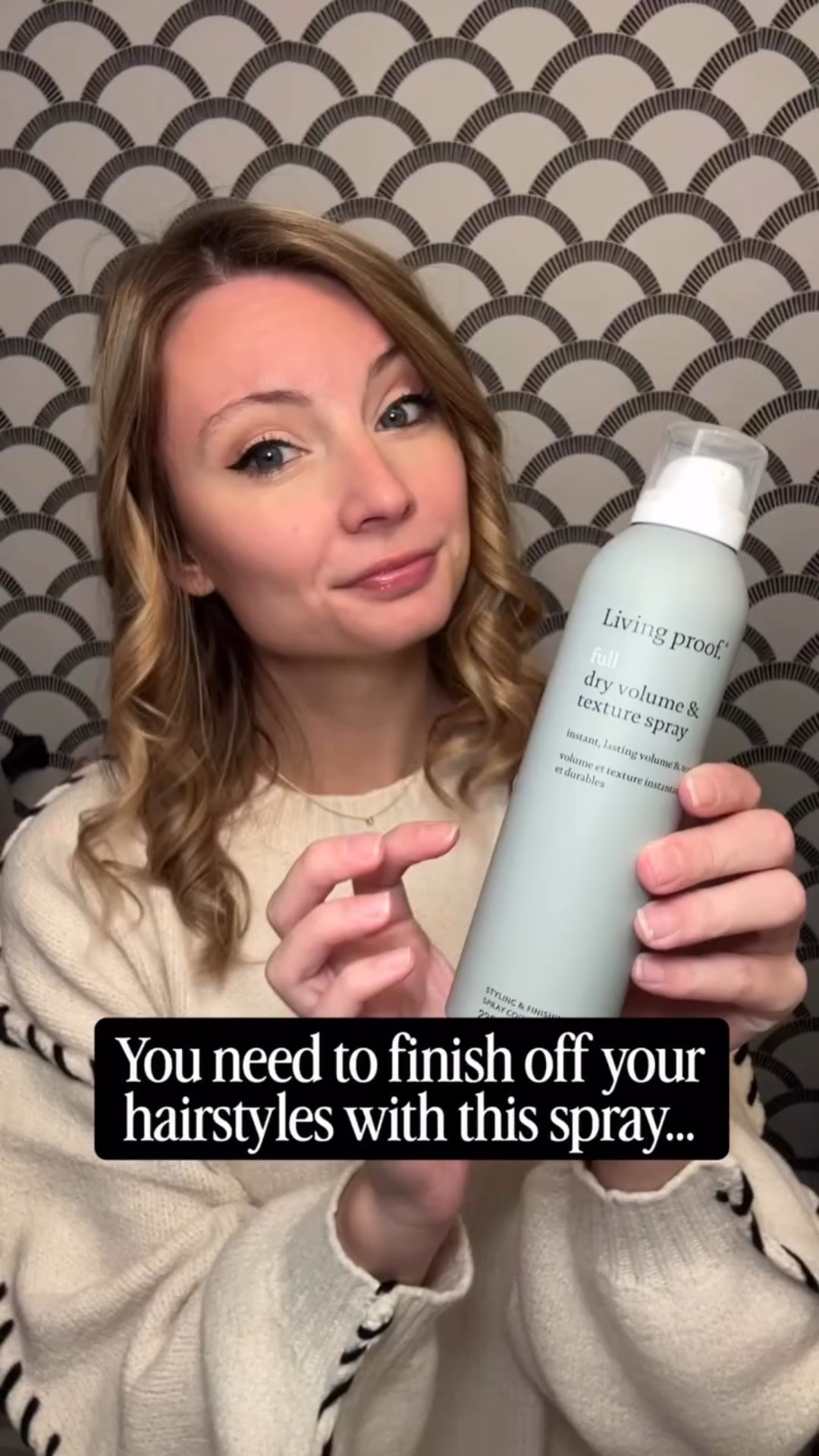 This dry volume and texture spray from @livingproofinc is the finishing touch whenever I curl my hair and it makes such a difference. Plus, it doesn’t leave my hair crunchy (thank god). Living Proof is offering 25% off sitewide right now, I have my LP storefront linked in my bio where you can shop my faves from them! #livingproof #livingproofinc #livingproofpartner