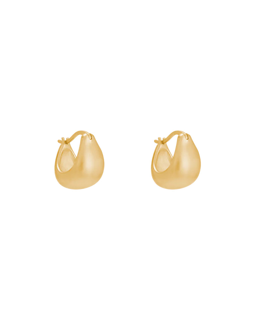 TRESOR HOOPS SMALL (18K GOLD PLATED) | Kirstin Ash