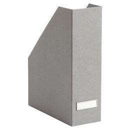 Bigso Grey Stockholm Magazine Holder | The Container Store