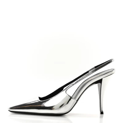 Patent Tom 90 Dream Slingback Pumps 40 Argento | FASHIONPHILE (US)