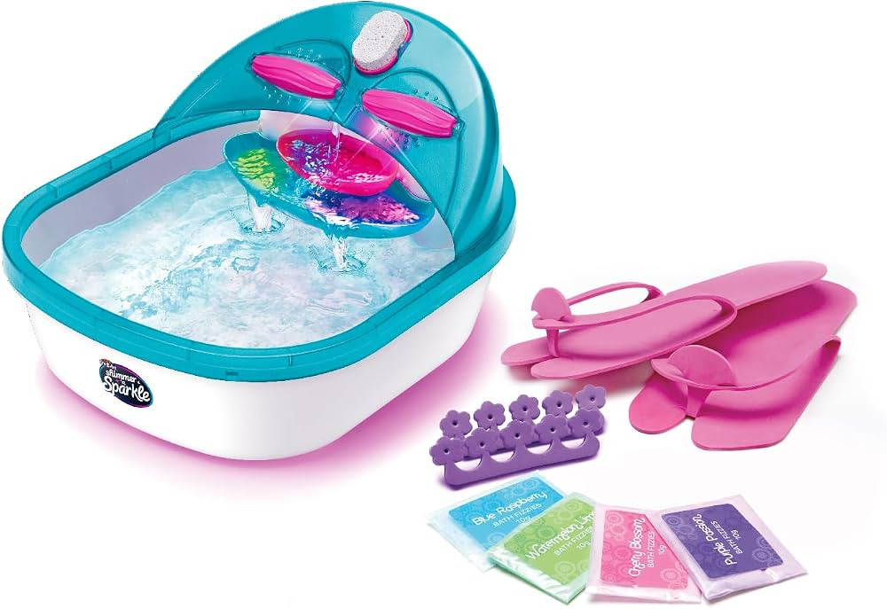 Shimmer ‘n Sparkle 6-in-1 Real Massaging Foot Spa for Kids | Amazon (US)