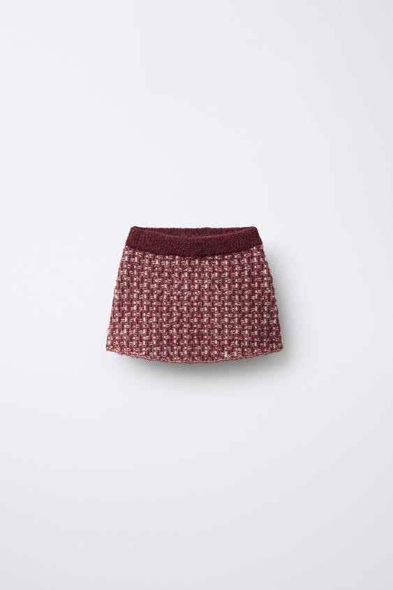 PLAID KNIT SKIRT | Zara US