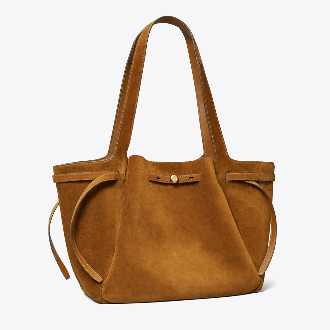 Tory Burch Women's Romy Suede Tote, One Size | Tory Burch (UK)