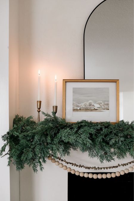 Shop our Christmas mantel decor including my new winter art! This is the 11x14” classic gold frame with mat - save up to 60% OFF all art and framing at collectionprints.com right now! 

#LTKHolidaySale #LTKhome #LTKHoliday