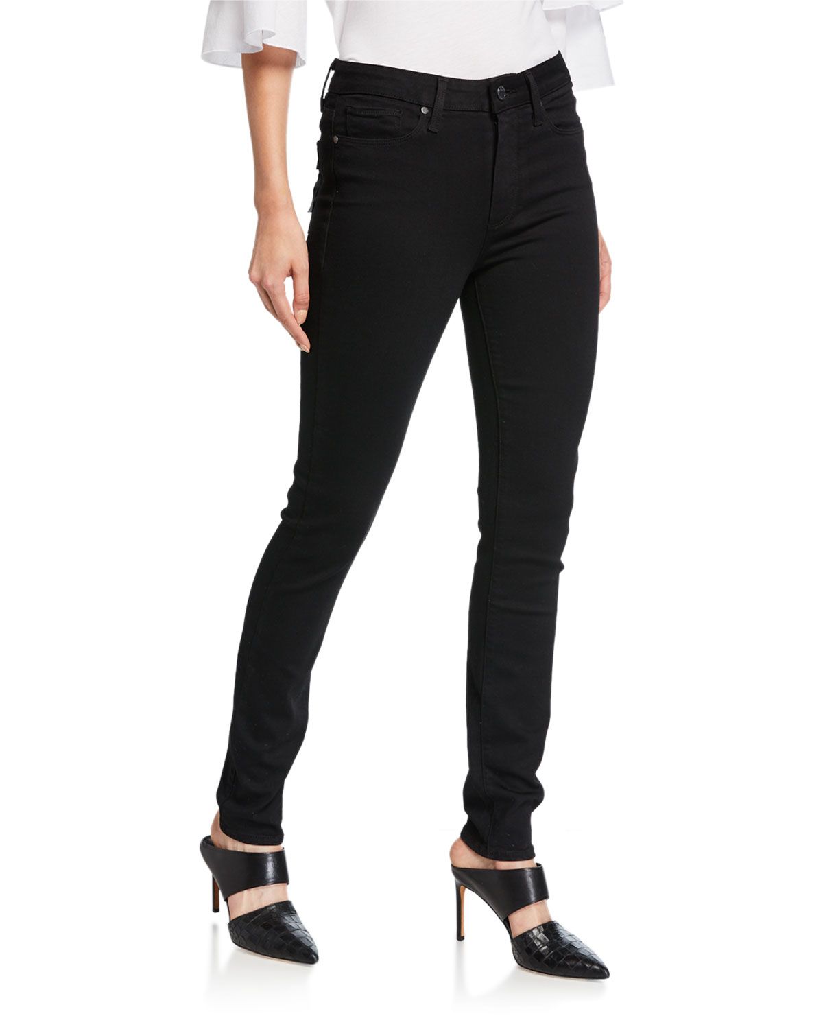 Hoxton Ultra-Skinny Ankle Jeans, Black Shadow | Neiman Marcus