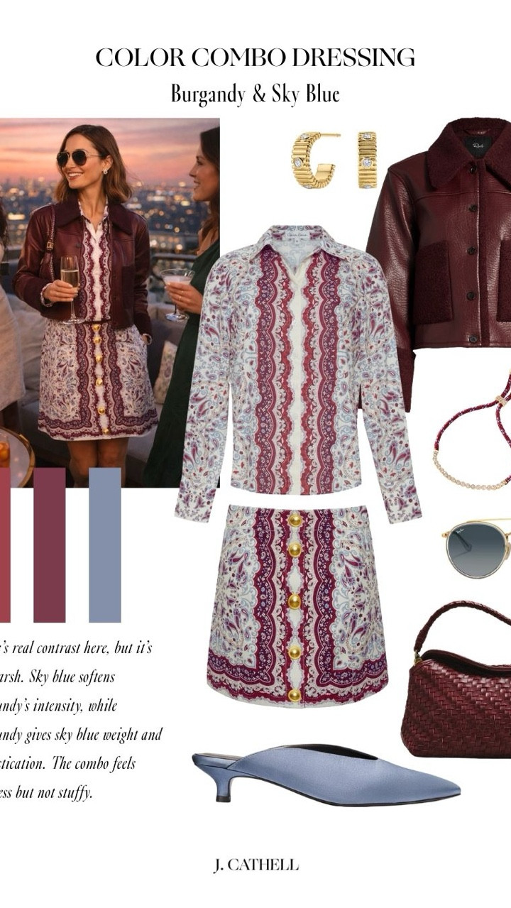 Cool color combinations that do all the work for you 🎨✨ From sky blue + champagne to grey + burgundy and rust + ivory, these pairings feel elevated, modern, and easy to wear. Perfect for refreshing your wardrobe with outfits that look styled and intentional—without overthinking it. Save this for color inspo and tap to shop each look.

#LTKStyle #ColorCombination #ColorInspo #ChicOutfits #ElevatedStyle #ModernWardrobe #NeutralStyle #StyledLooks #LTKFinds 
 

 

#LTKootd #LTKootd #LTKOver40