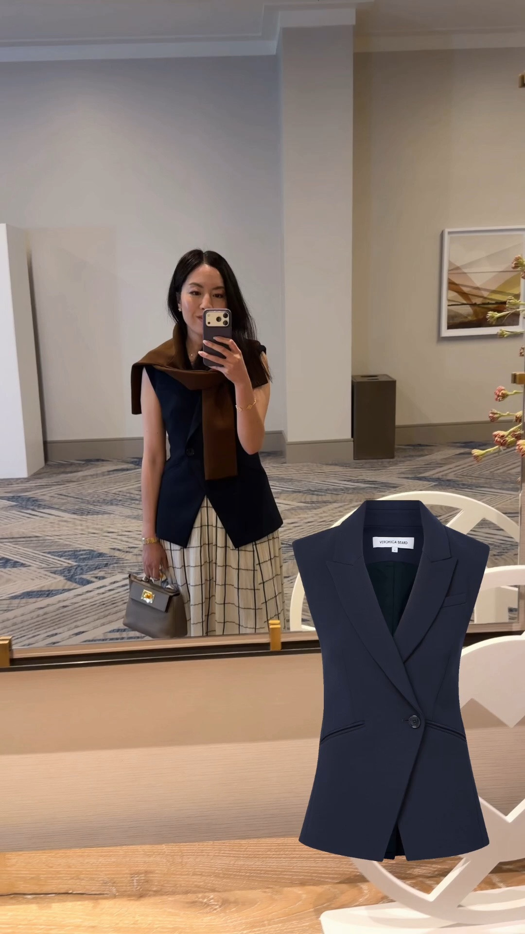 The ultimate classic vest in navy 💙 It fits like a dream and looks stunning all day (no wrinkles). Worth the investment.

#LTKootd #LTKOver40 #LTKWorkwear