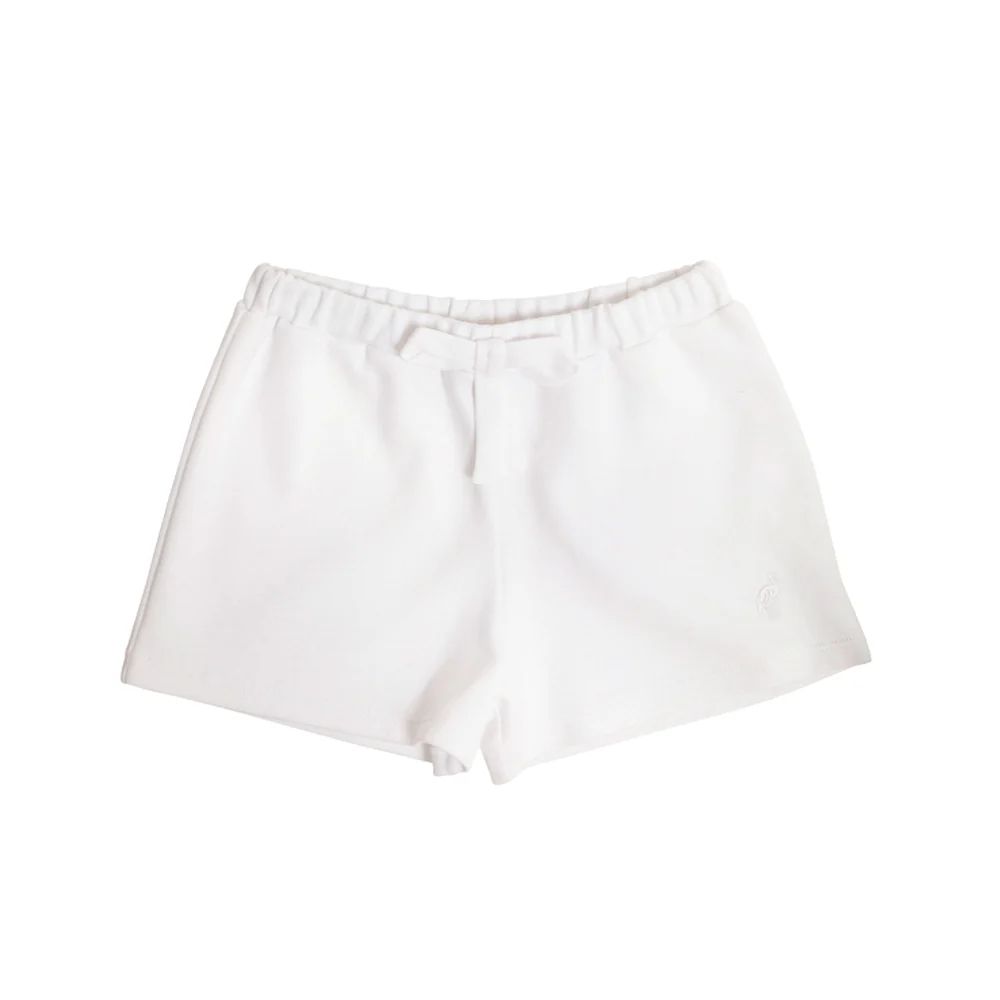 Shipley Shorts - Worth Avenue White with Bow & Stork | The Beaufort Bonnet Company