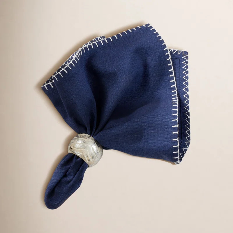 Ivara Whip Stitched Design 20" Cotton Napkin (Set of 4) | Wayfair North America