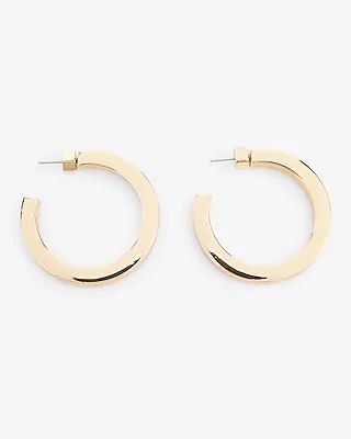 Squared Hoop Earrings | Express