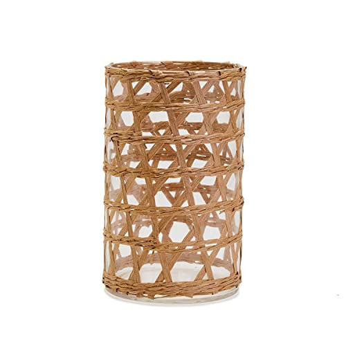 Two's Company Raffia Lattice Cachepot/Vase, 9.75" | Amazon (US)