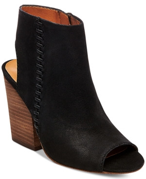 Steve Madden Women's Mingle Peep-Toe Block-Heel Booties Women's Shoes | Macys (US)