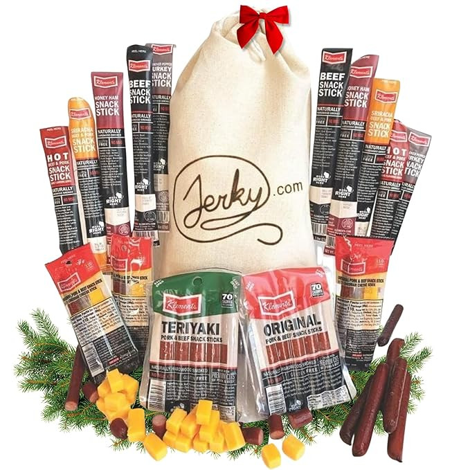 Jerky.com 26pc Meat Sticks Variety Pack | Healthy Snack for Adults | Low Sugar & High Protein | G... | Amazon (US)