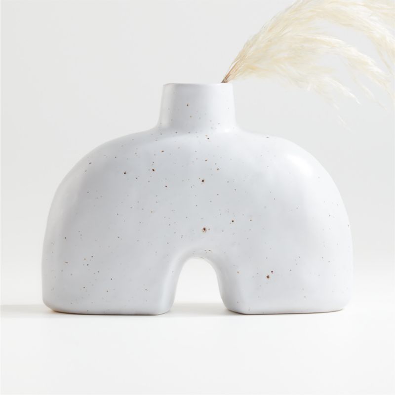 Kinai Small Arc Abstract Vase + Reviews | Crate & Barrel | Crate & Barrel