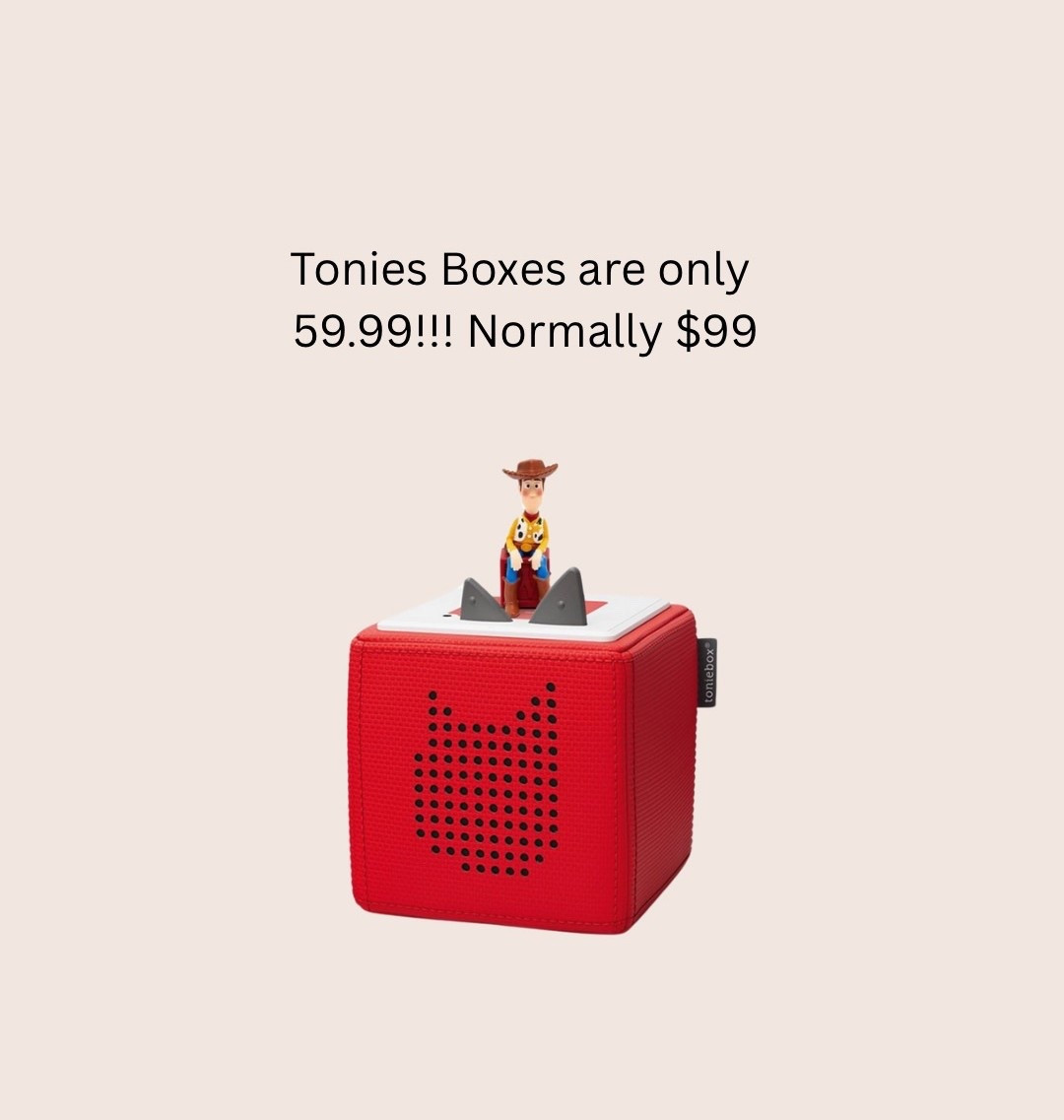 Tonies Box on sale! $59.99 instead of $99! 

#LTKKids #LTKSaleAlert #LTKFindsUnder100