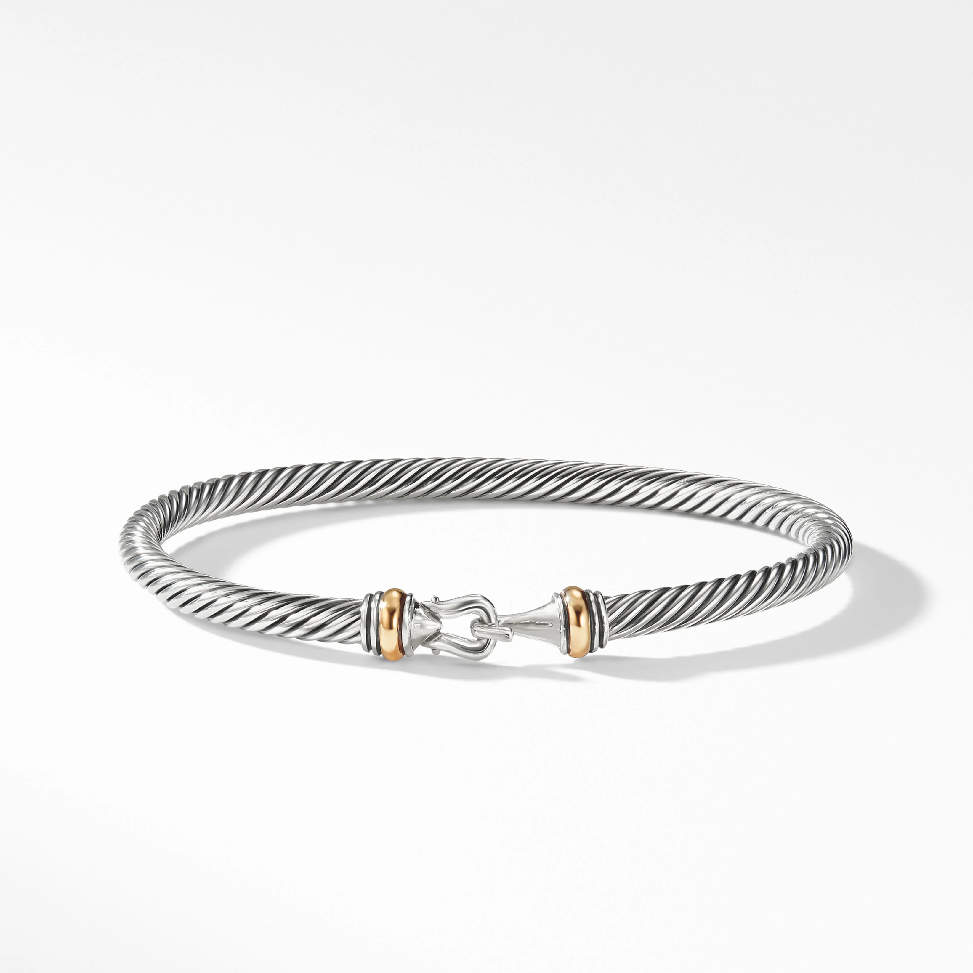 Buckle Bracelet in Sterling Silver with 18K Yellow Gold | David Yurman