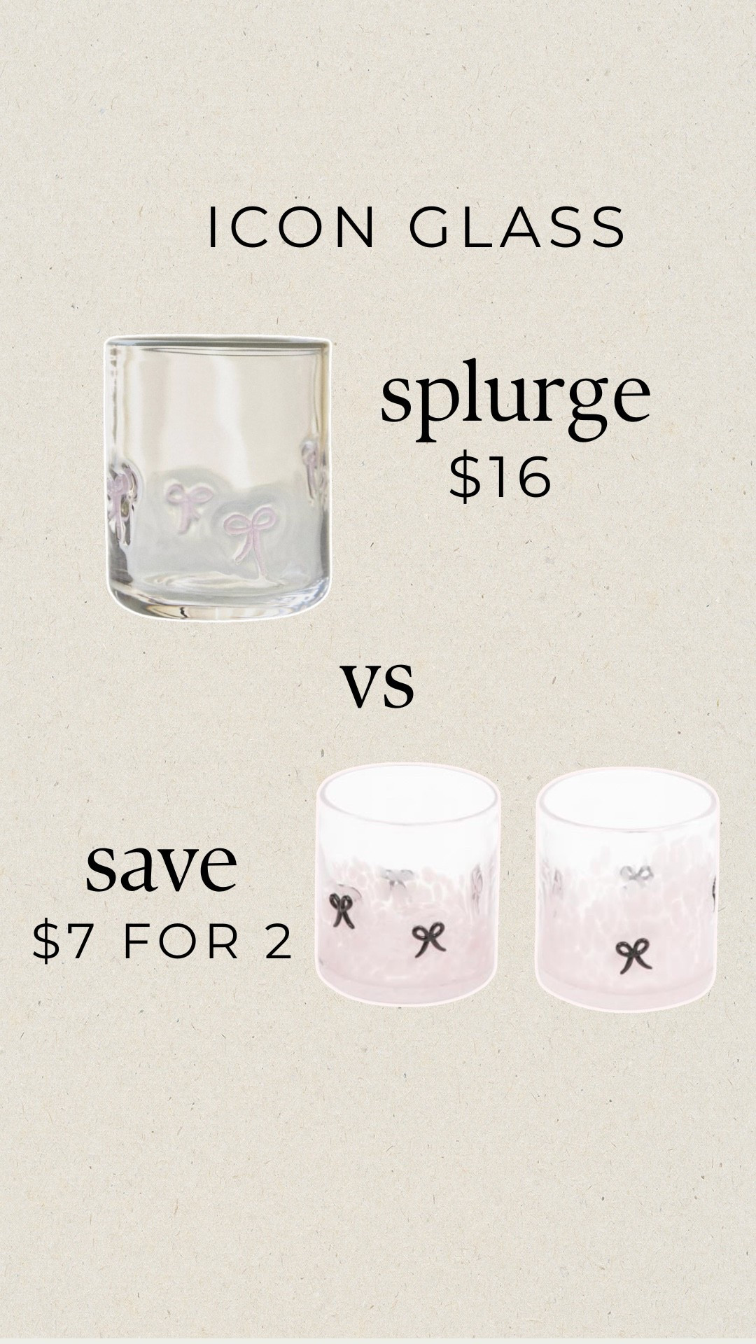 Icon glasses, icon glass dupe, glassware, cute cups

#LTKSeasonal #LTKHome #LTKSaleAlert