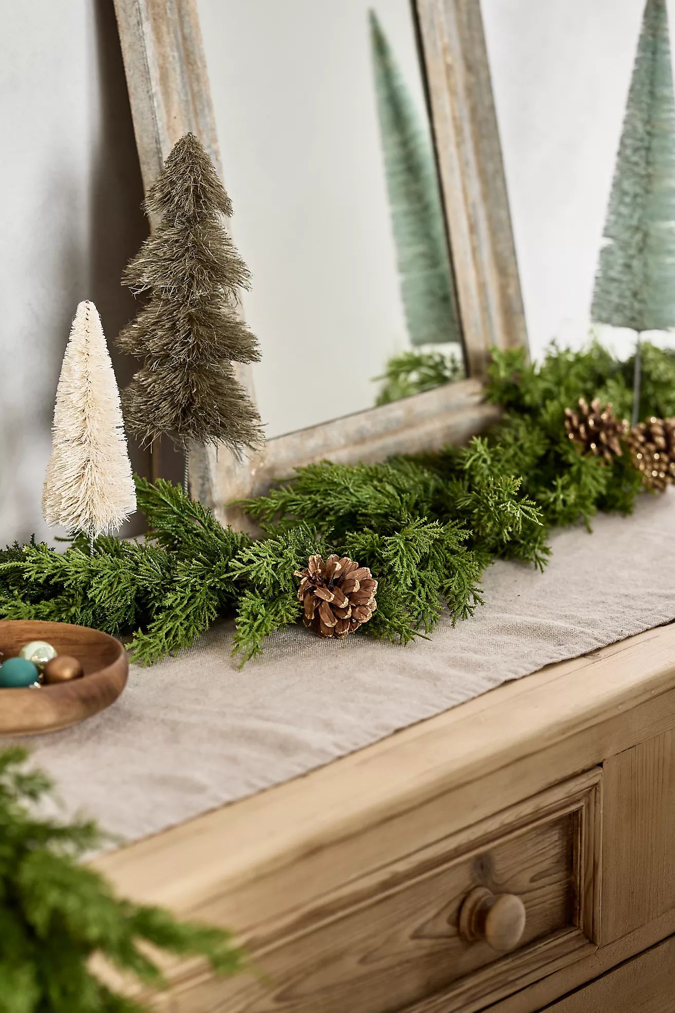 Faux Juniper Garland, Skinny | Anthropologie (US)