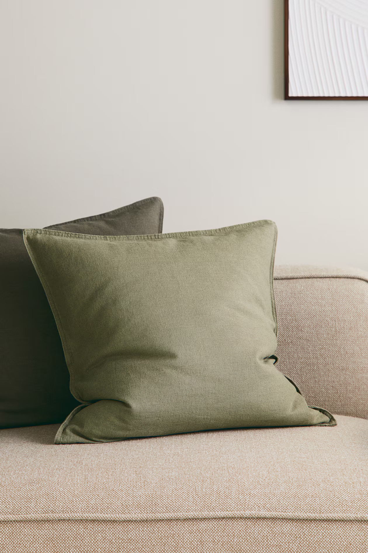 Linen-blend Cushion Cover | H&M (US + CA)