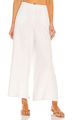 Show Me Your Mumu Kick Back Pants in White Linen from Revolve.com | Revolve Clothing (Global)