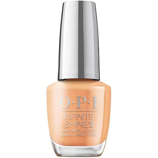 OPI Infinite Shine Long-Wear Warm Crème Finish Opaque Orange Nail Polish, Up to 11 days of wear ... | Amazon (US)