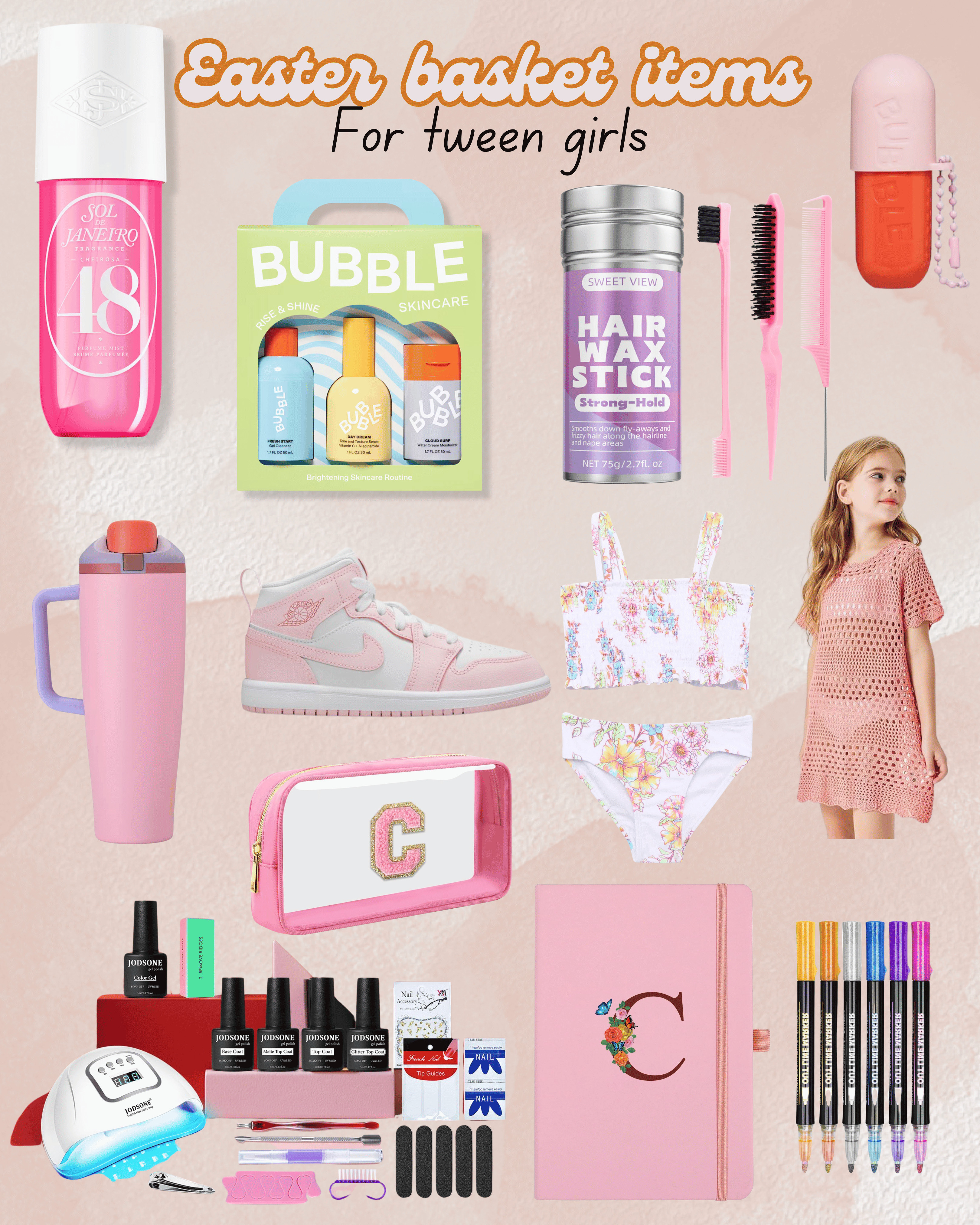 Don't wait until last minute for your Easter basket shopping.  Here are some ideas for items to put in your tween daughters basket.  Get your girls ready for Spring with these items. 

#easterbasket #springtime 

 

#LTKSpringSale #LTKSeasonal #LTKKids