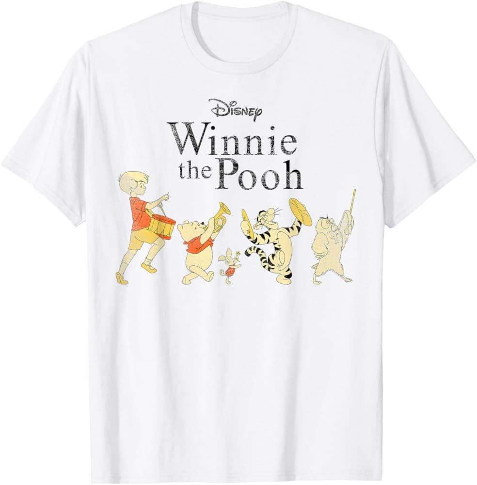 Disney Winnie The Pooh Character Lineup T-Shirt | Amazon (US)