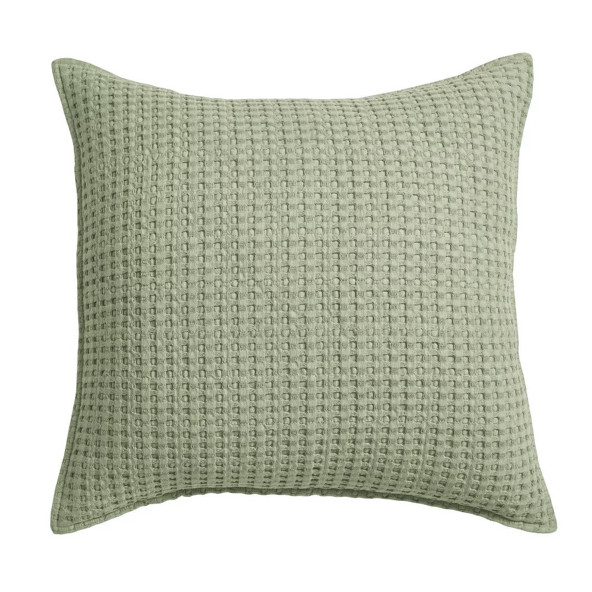 Mills Waffle Desert Sage Square Pillow - Levtex Home | Target
