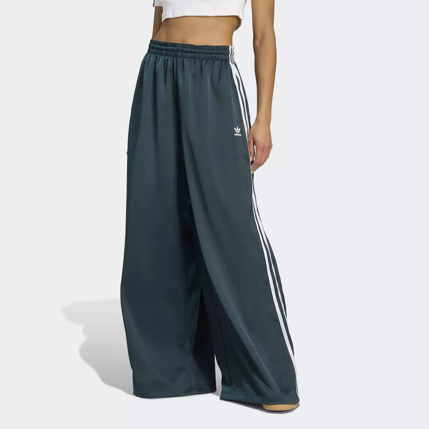 adidas Originals Women's Adicolor Satin Wide Leg Track Pants | DICK'S Sporting Goods