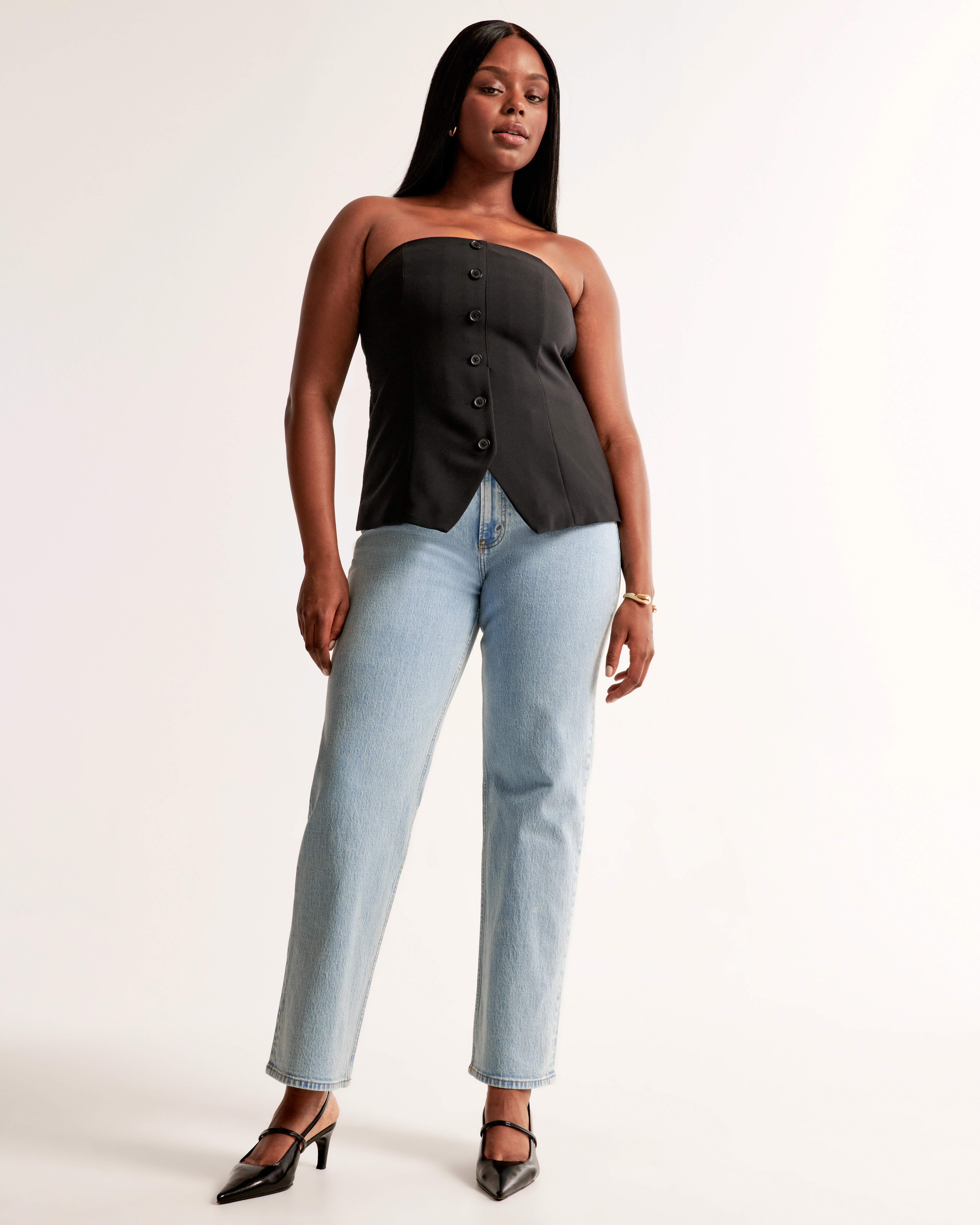 High Rise Vintage Straight Jean | Abercrombie & Fitch (US)