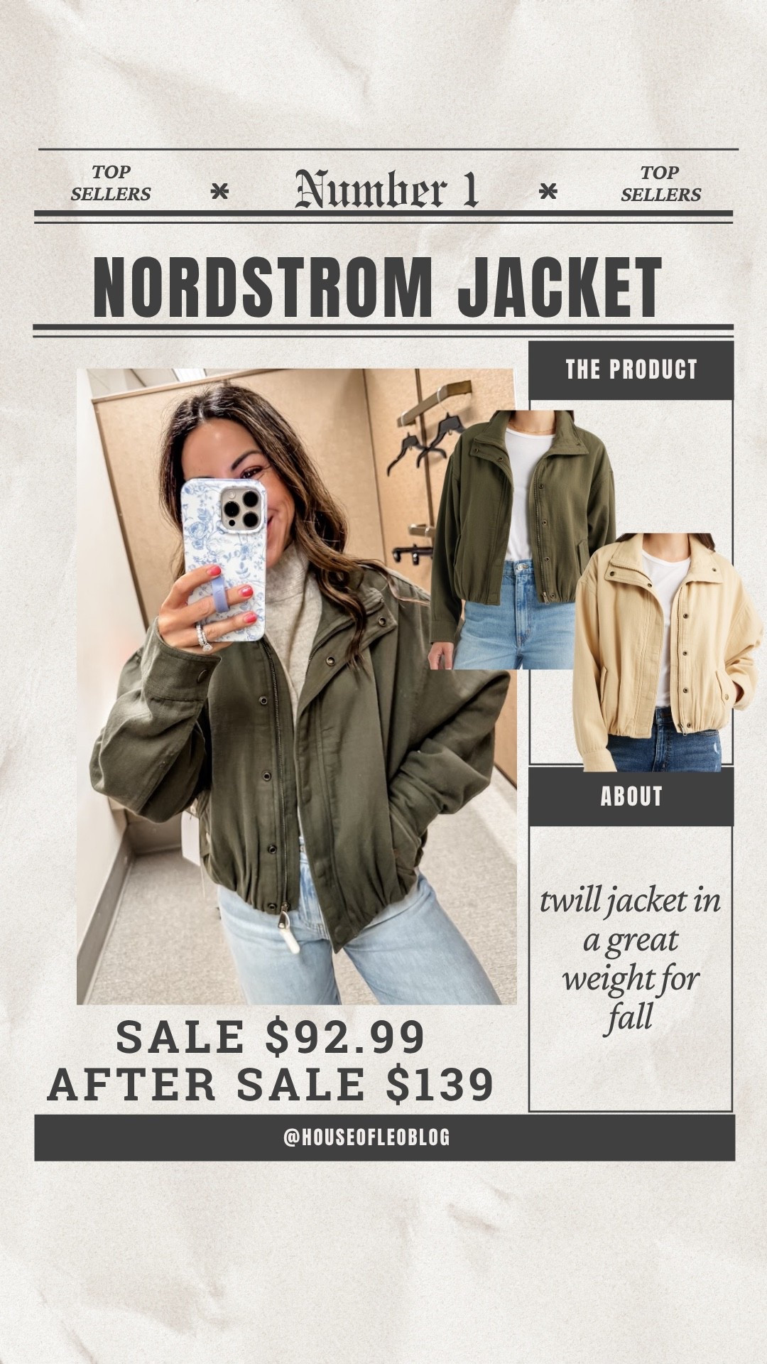 Xs fall jacket. Nordstrom sale. Nsale

#LTKSaleAlert #LTKOver40