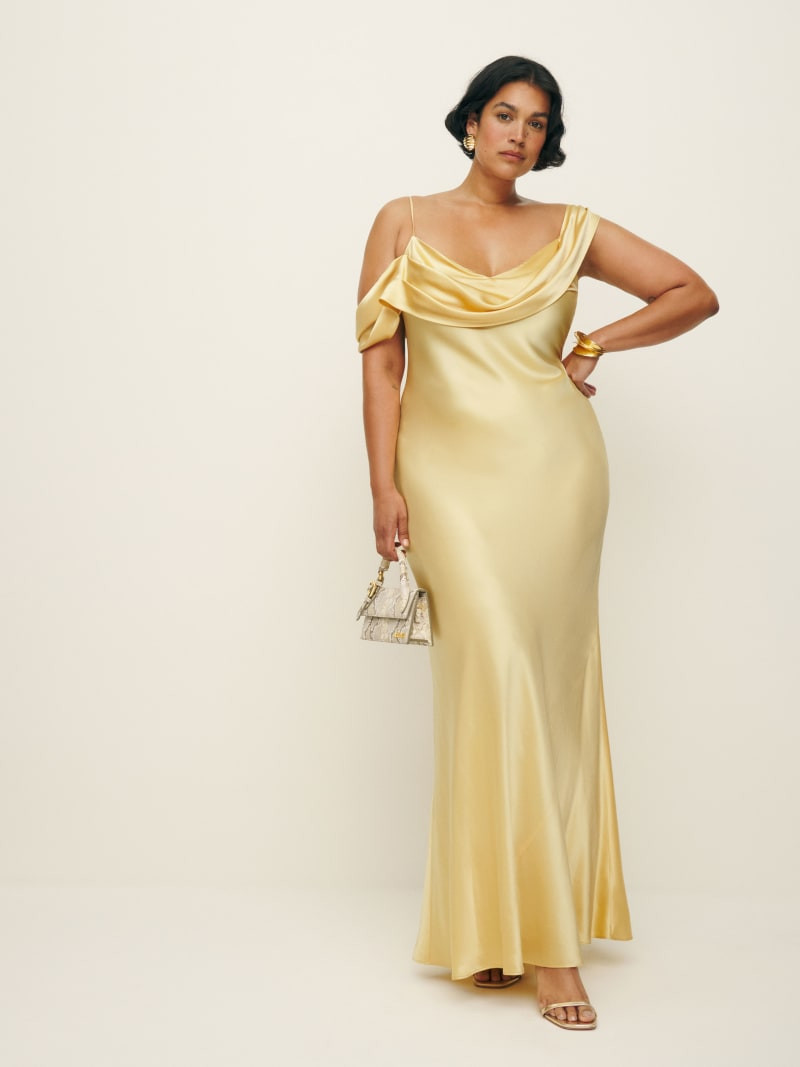 Ronda Silk Dress Es | Reformation (Global)