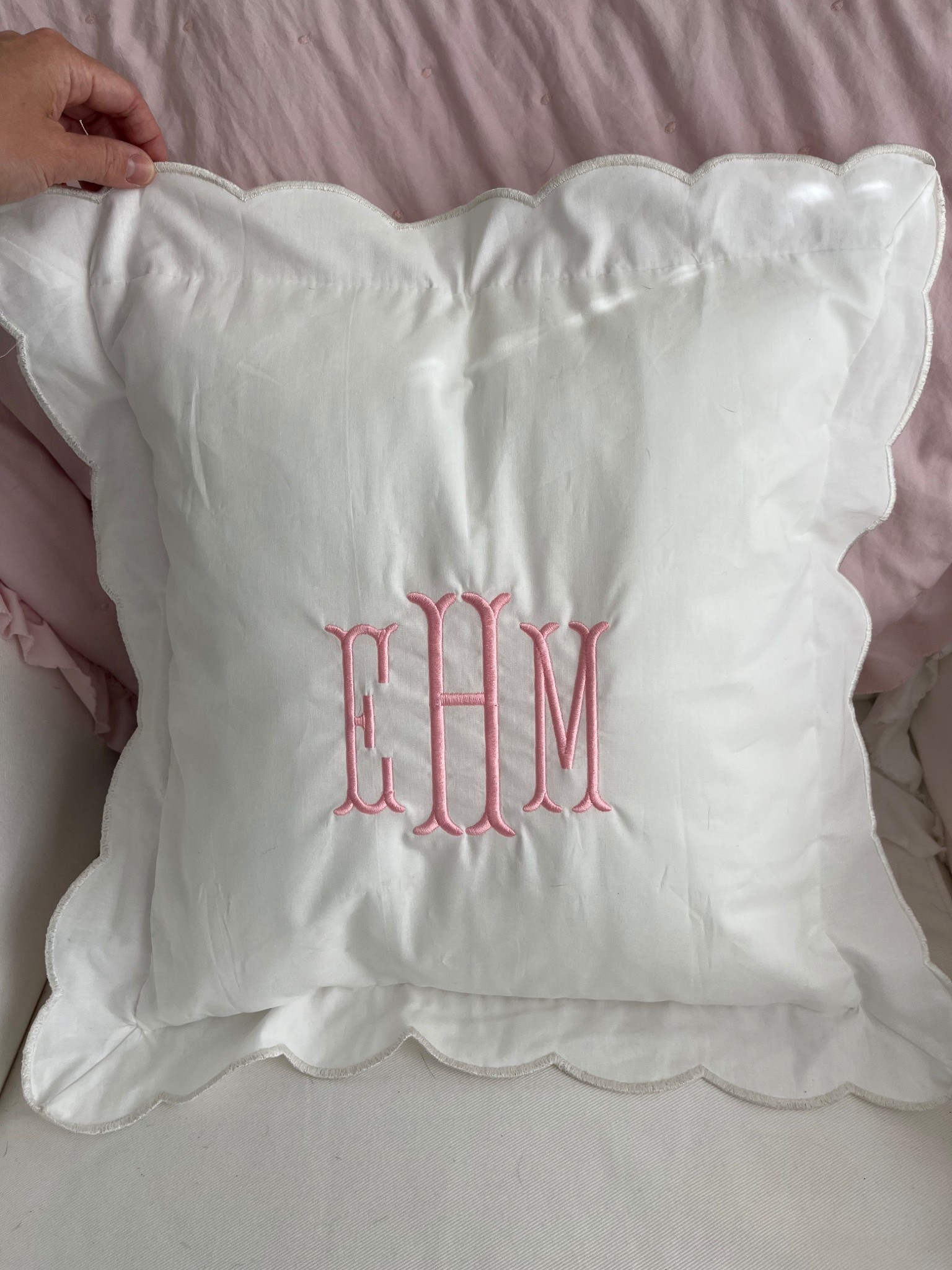 Scallop pillowcase under $25! Looks similar to pottery barn and Serena and Lily! 

#LTKBaby #LTKFindsUnder50 #LTKHome